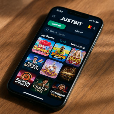 JustBit Casino - Plateforme Mobile - Expérience de Jeu Responsive
